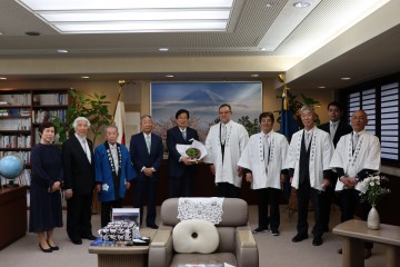 静岡県知事表敬訪問